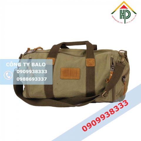 May Túi Xách Du Lịch Canvas Camel