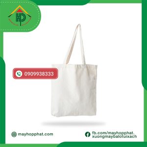 Túi tote vải canvas trắng