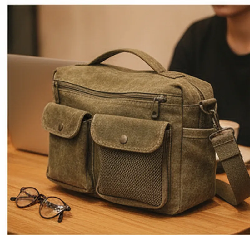 Túi Canvas Cargo Nhiều Ngăn Túi Canvas Cargo Nhiều Ngăn