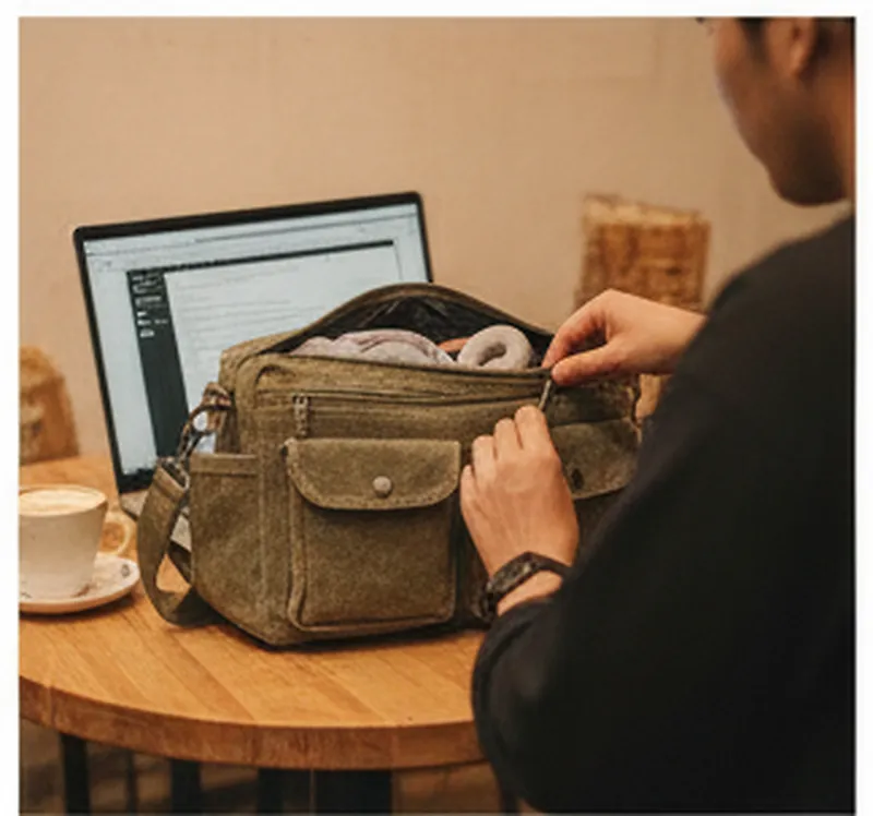 Túi Canvas Cargo Nhiều Ngăn Túi Canvas Cargo Nhiều Ngăn