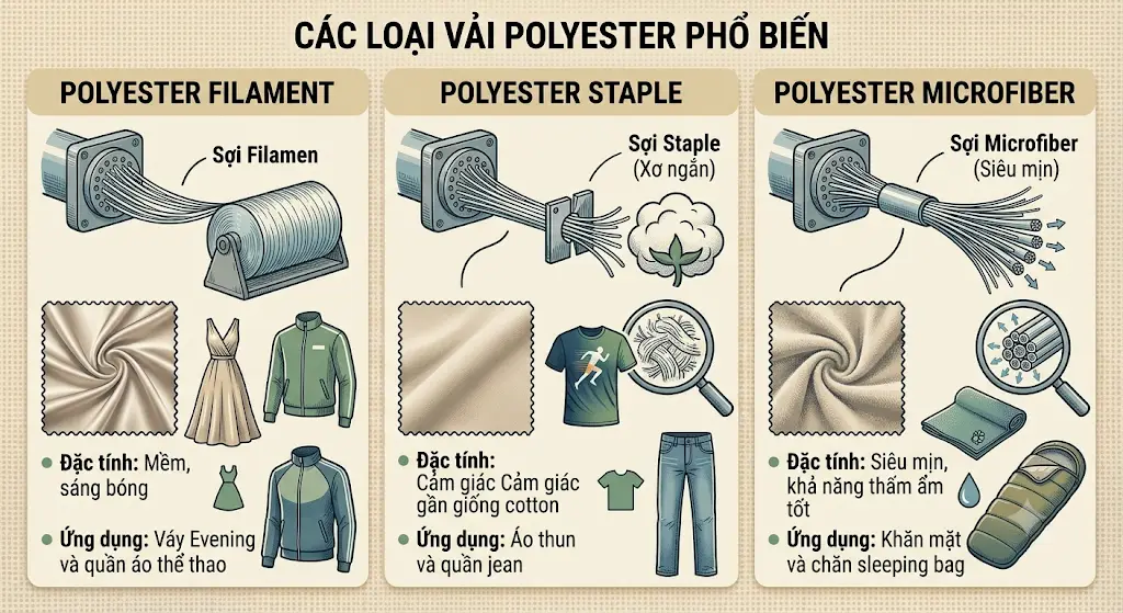 Sợi polyester Sợi polyester
