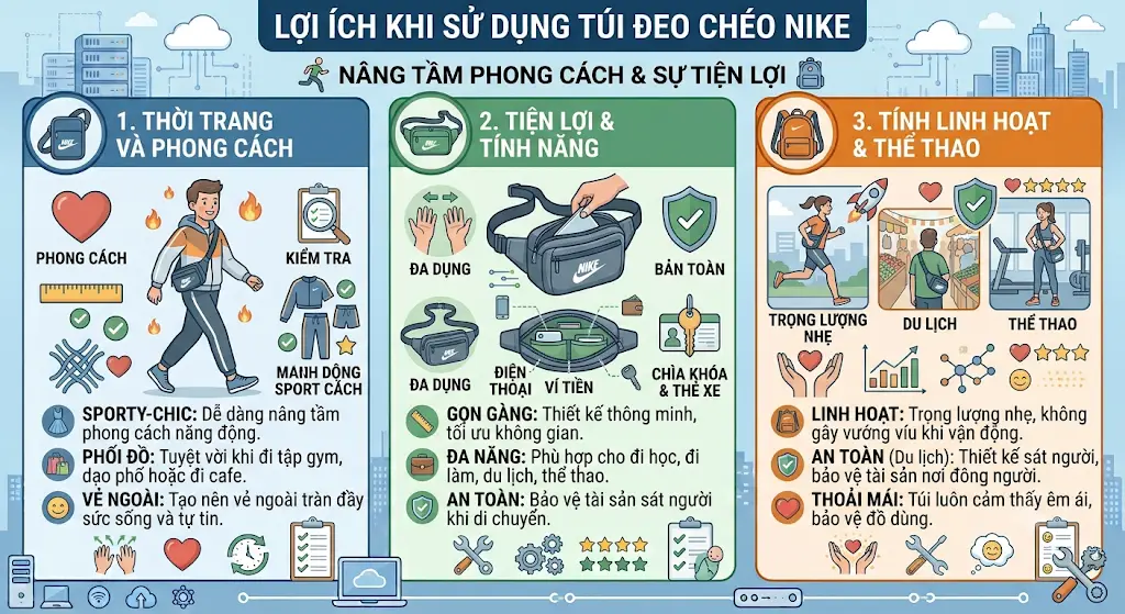 Túi Đeo Chéo Nike Túi Đeo Chéo Nike