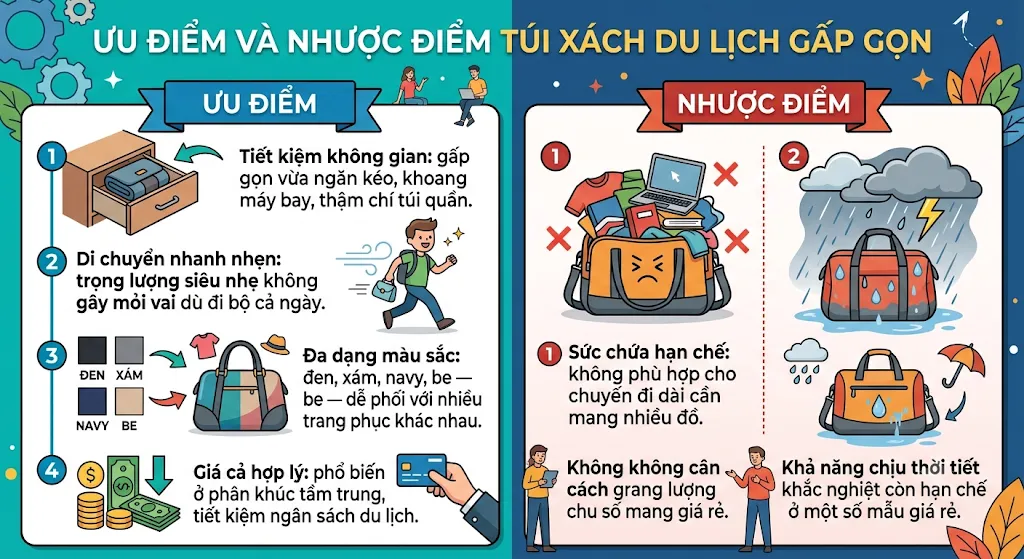 May Túi Xách Du Lịch Gấp Gọn – Nhẹ, Bền, Tiện Lợi Cho Mọi Hành Trình - túi xách du lịch Hợp Phát May Túi Xách Du Lịch Gấp Gọn – Nhẹ, Bền, Tiện Lợi Cho Mọi Hành Trình - túi xách du lịch Hợp Phát