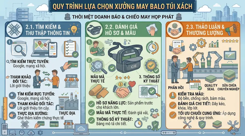 Những lưu ý khi chọn xưởng may balo túi xách giá rẻ quận 3 uy tín Những lưu ý khi chọn xưởng may balo túi xách giá rẻ quận 3 uy tín