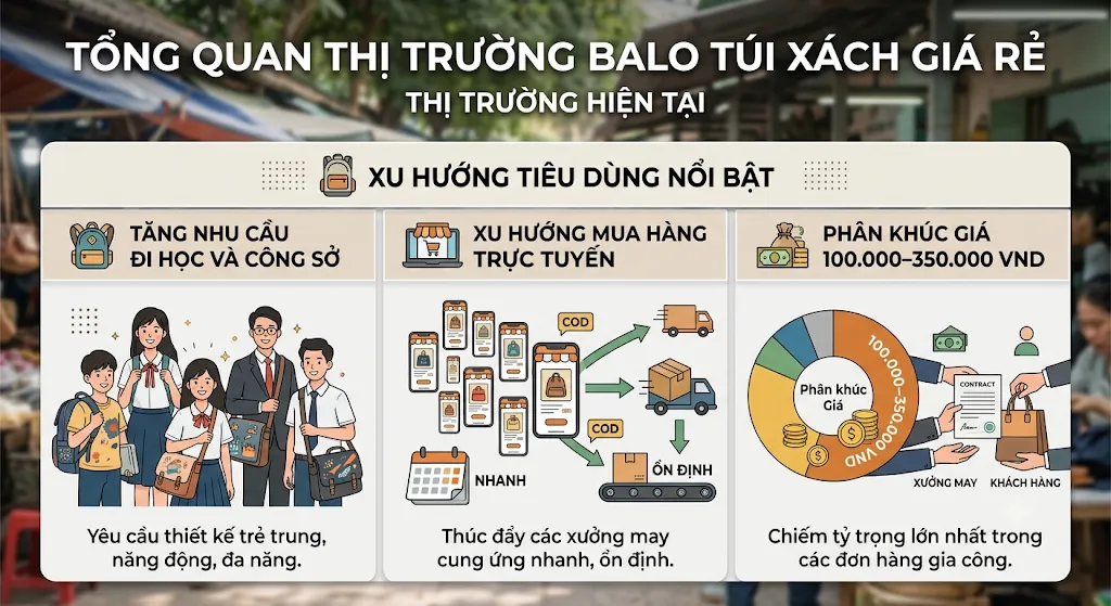 xưởng may balo túi xách giá rẻ quận Bình Tân xưởng may balo túi xách giá rẻ quận Bình Tân